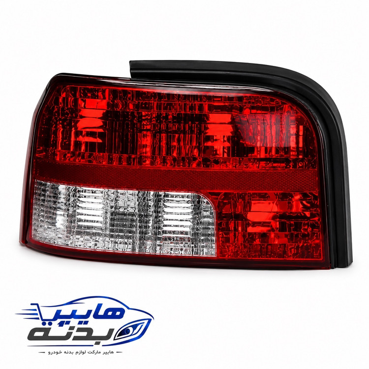 چراغ عقب چپ پراید 131 اصلی با سوکت و سیم کشی (سمت راننده)