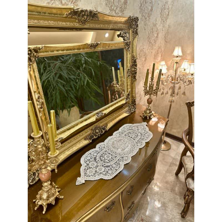 رومیزی رانر دانتل طرح ترک مدل ورساچه سایز متوسط