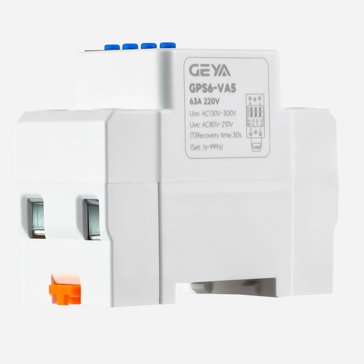 محافظ ولتاژ جریان تک فاز 63 آمپر GEYA