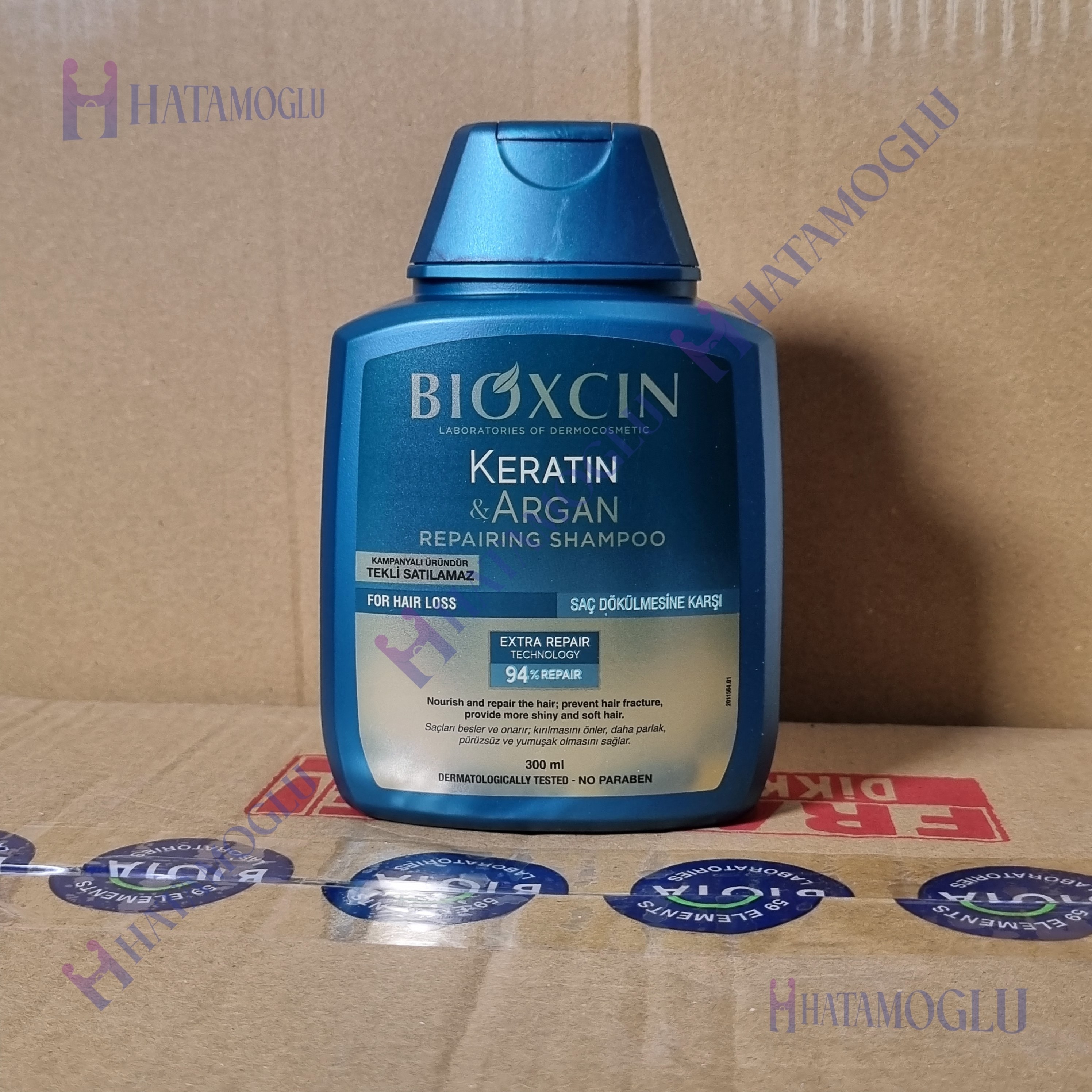 شامپو بیوکسین آرگان و کراتین ضدریزش مو -300 میل