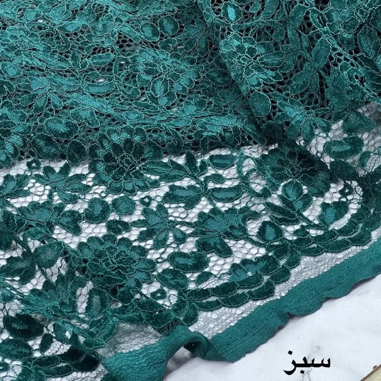 پارچه تور دانتل مخملی لطفا رنگ مورد نظر رو با شماره رنگ داخل چت بفرمایید