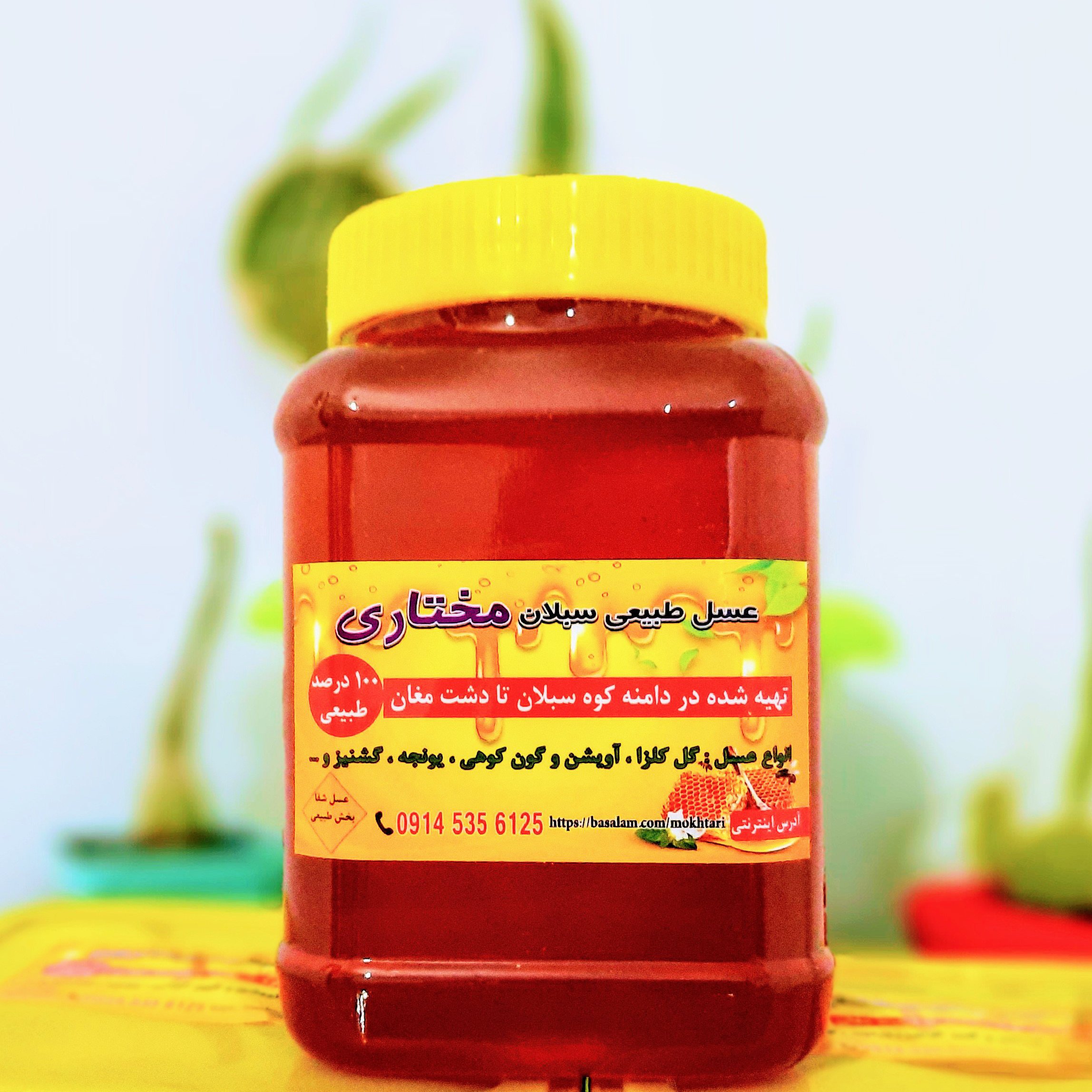 عسل طبیعی کوهی خام 1 کیلویی (مستقیم از زنبوردار)ارسال رایگان