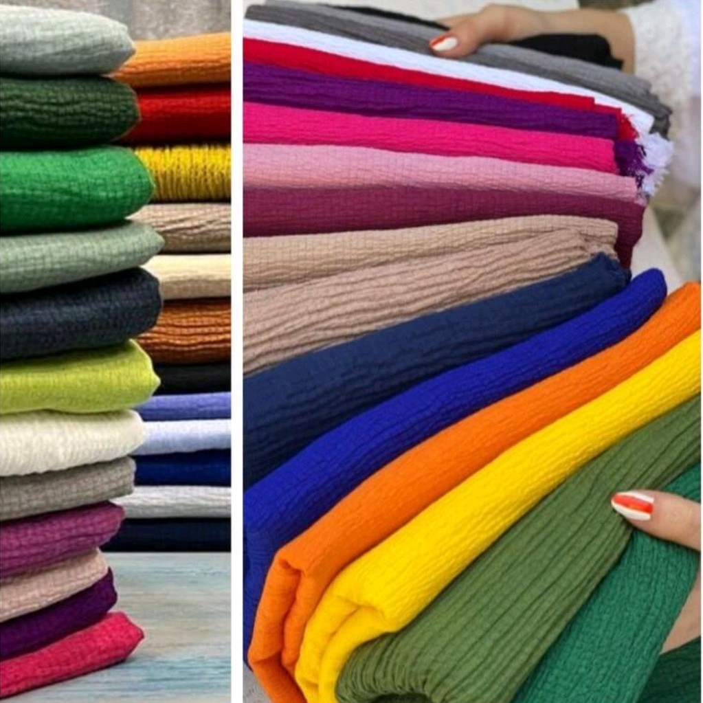 شال نخی پفکی ساده زنانه اسپرت