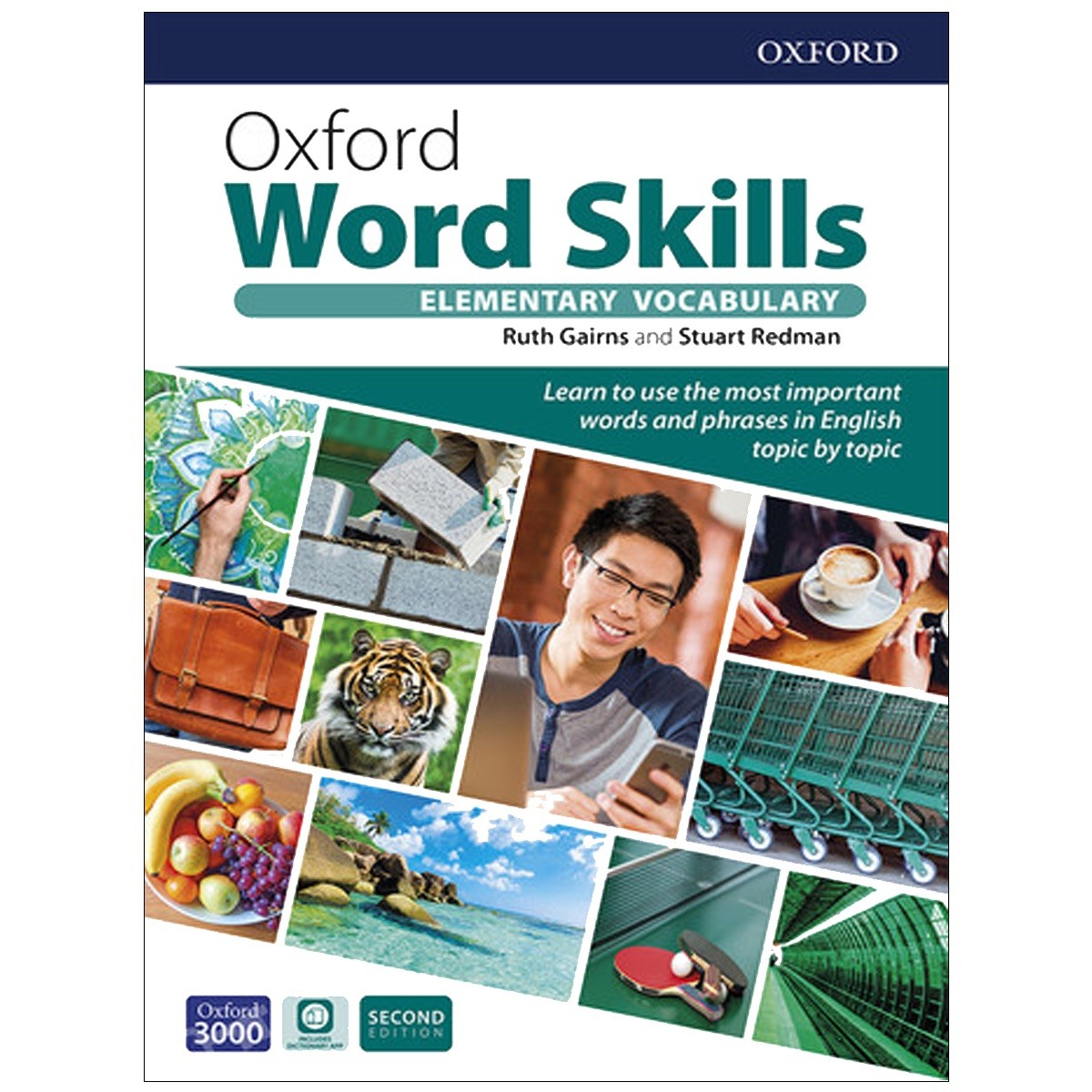 کتاب ورد اسکلیز المنتری سایز وزیری و رحلی ویرایش دوم Oxford Word Skills Elementary 2nd