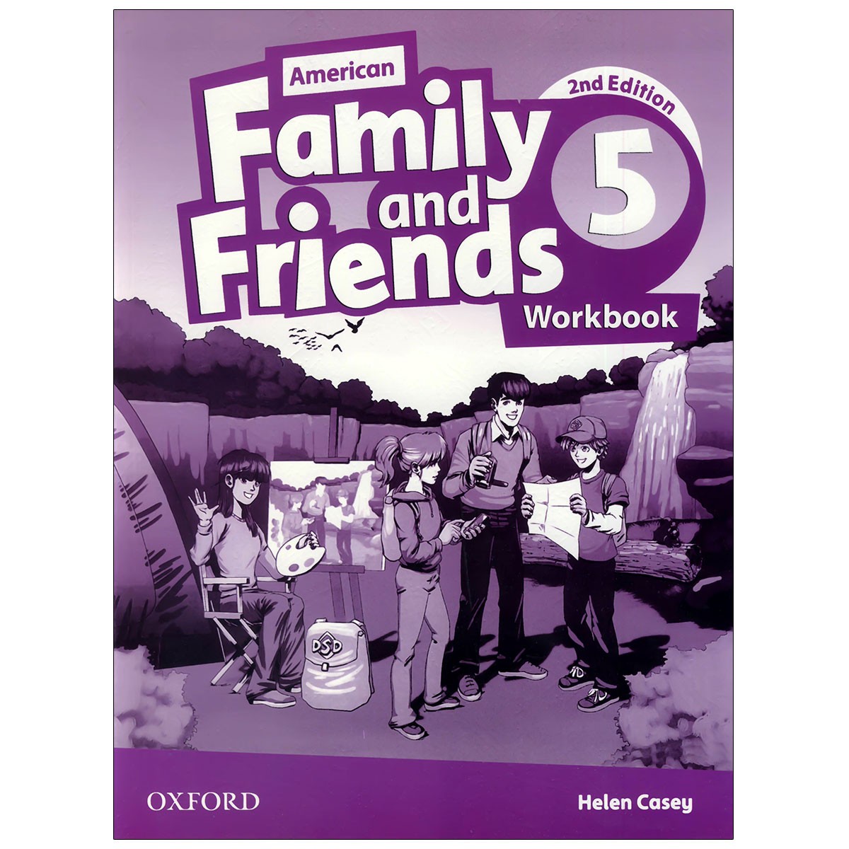 کتاب فمیلی اند فرندز 5 ویرایش دوم سایز رحلی و وزیری به همراه کتاب کار American Family and Friends 5 2nd