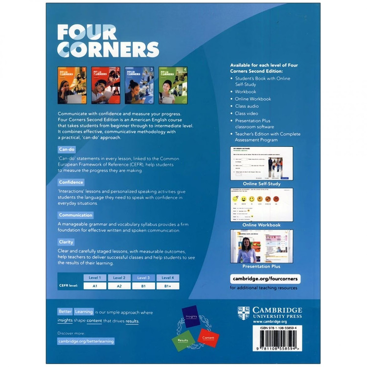 کتاب فور کورنرز 3 ویرایش دوم Four Corners 3 Second Edition