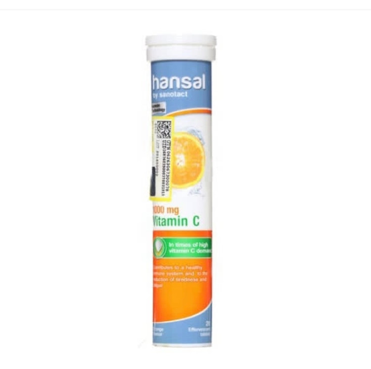 قرص ویتامین سی جوشان 1000 هانسال Vitamin C Effervesent ارسال به کل ایران رایگان