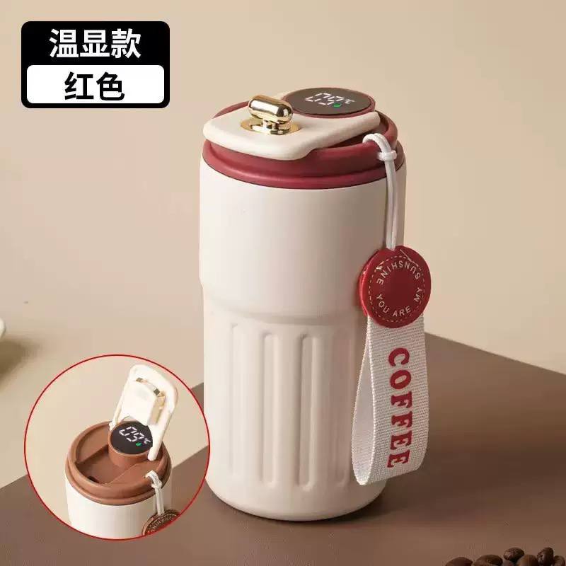 تراول ماگ دماسنجدار مدل Coffee (استیل 316 بنددار) - خرید مستقیم از منطقه آزاد چابهار