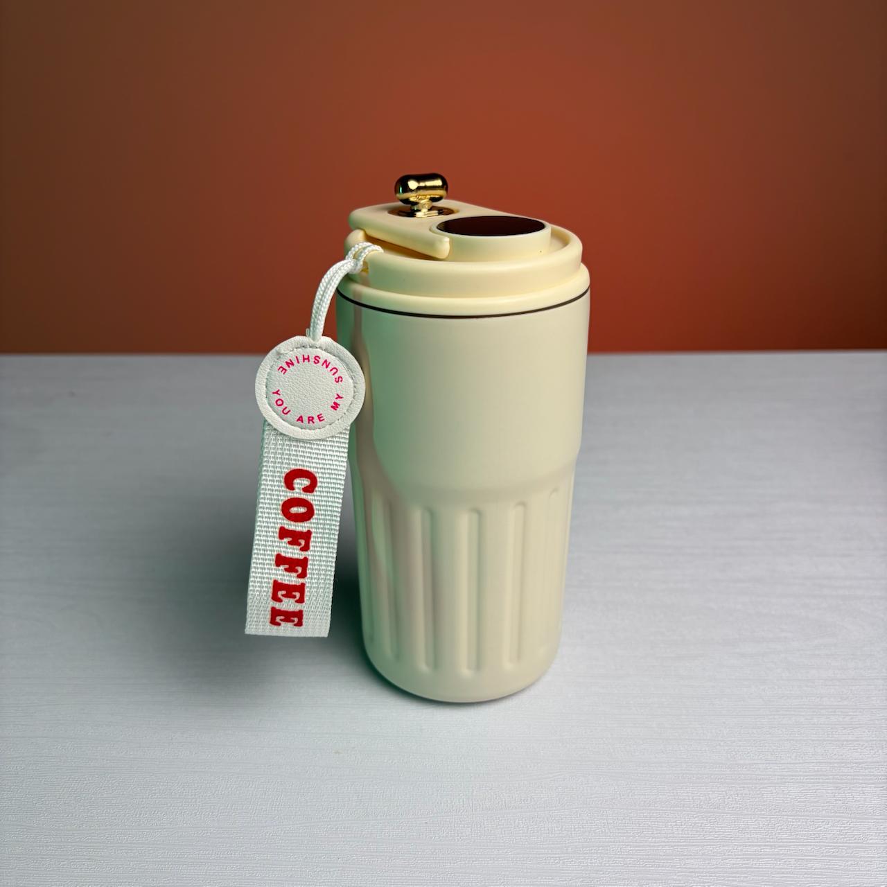 تراول ماگ دماسنجدار مدل Coffee (استیل 316 بنددار) - خرید مستقیم از منطقه آزاد چابهار