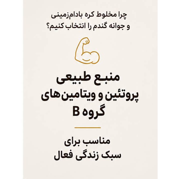 کره پرو پروتئین بادام زمینی و جوانه گندم (350گرم)