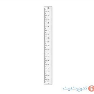 خط کش 20 سانتی متری طلقی کریستالی
