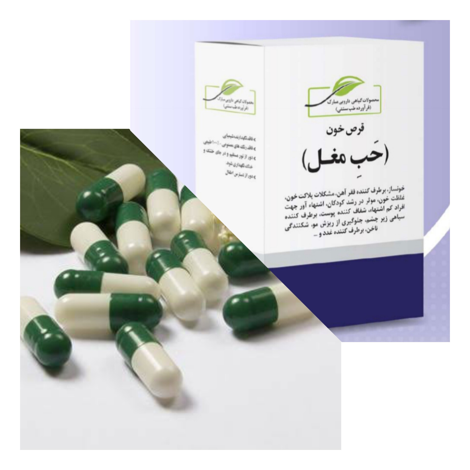 مرکب شش(قر.ص خون -خونساز-گیاه شبت قر.ص خون طب اسلامی- قر.ص خون طبیعی) 40 عدد در هر بسته