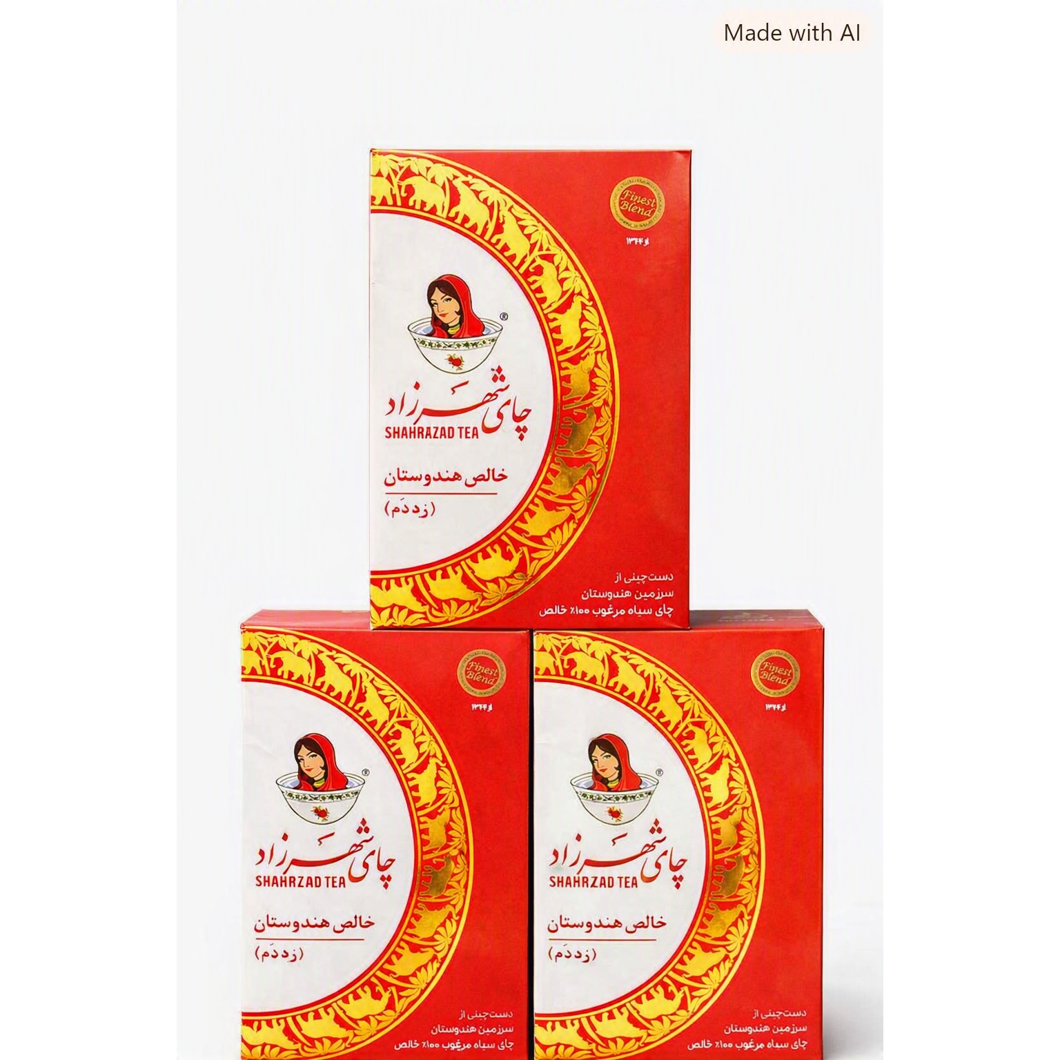 سه بسته چای سیاه شکسته 400 گرم شهرزاد قرمز (ارسال رایگان)