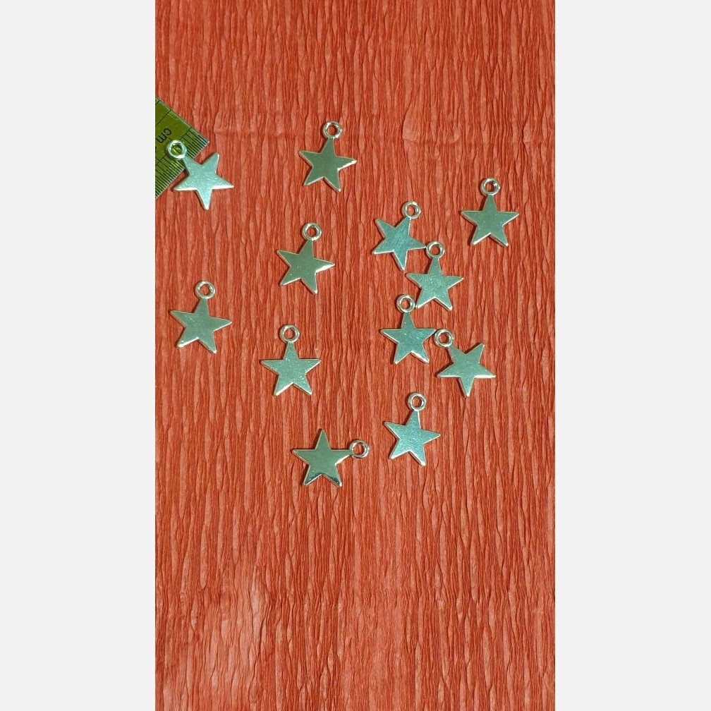خرجکارستاره نقره ای طول حدودیک ونیم سانت پک 5عددی