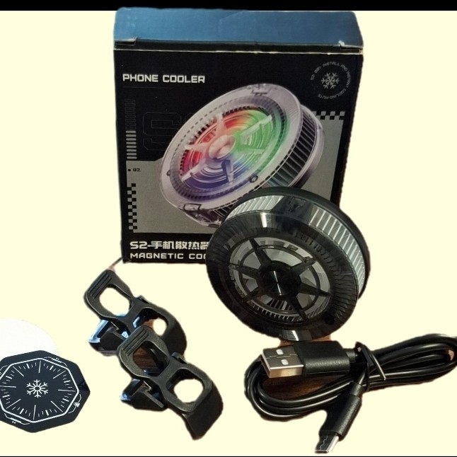 فن خنک کننده گوشی رادیاتوری RGB مدل S2