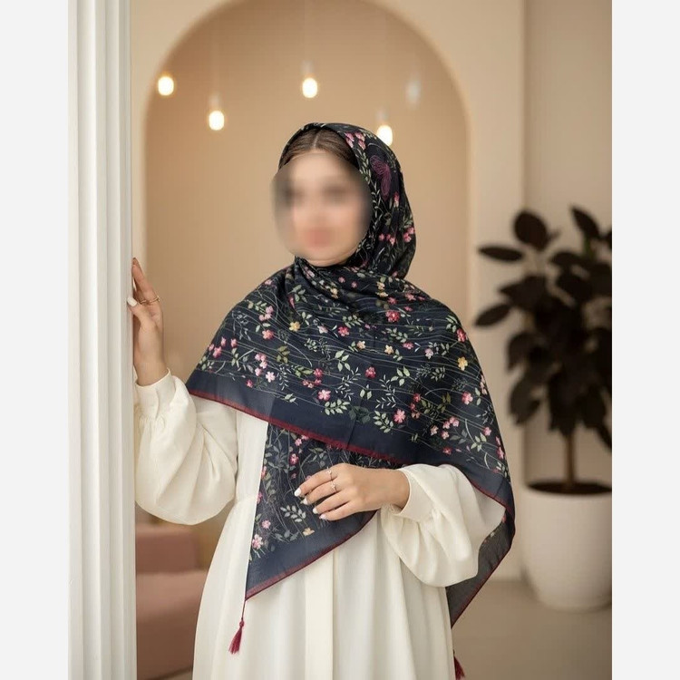 روسری نخی قواره 140 طرح گلبوته