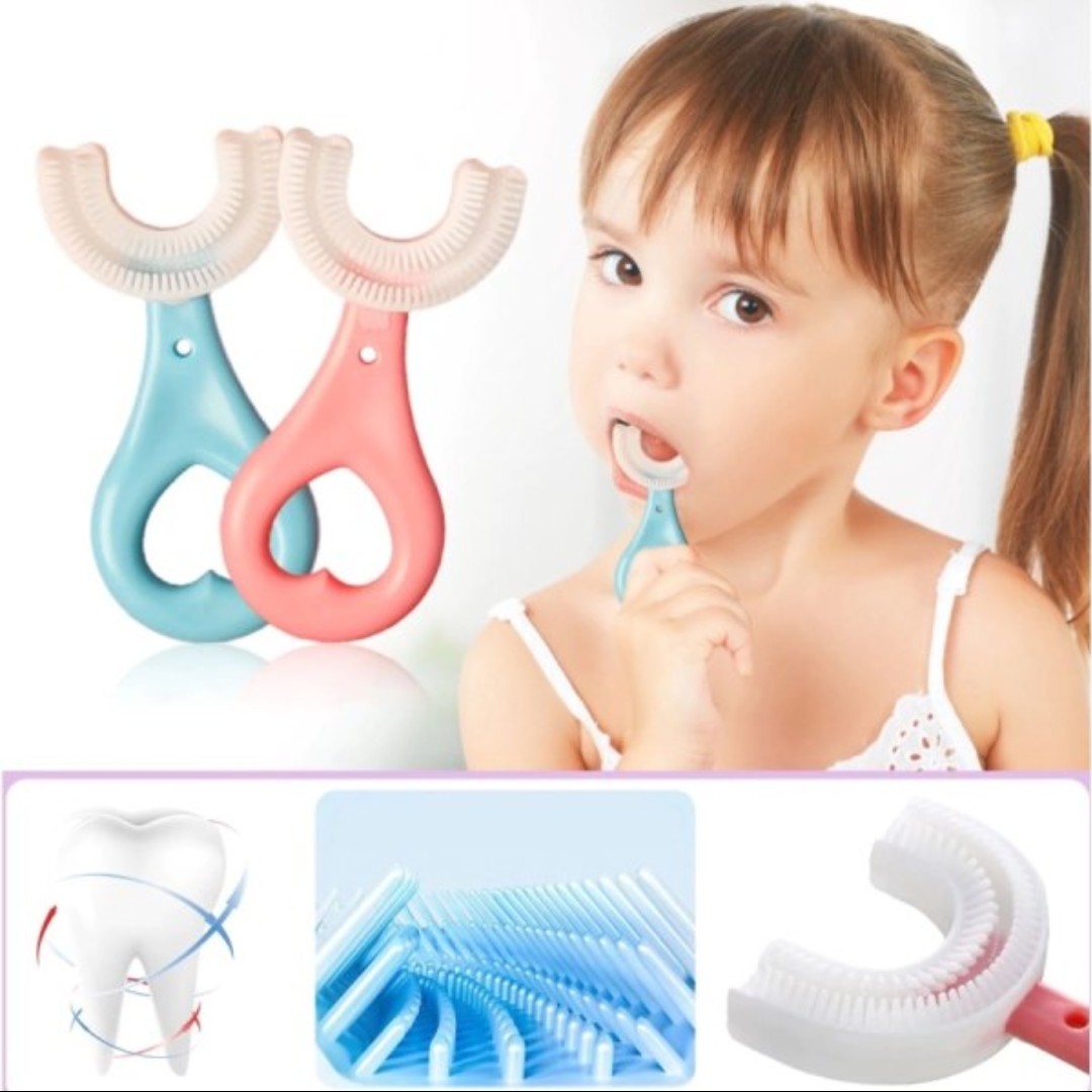 مسواک کودک سیلیکونی 360 درجه دو تا شیش سال