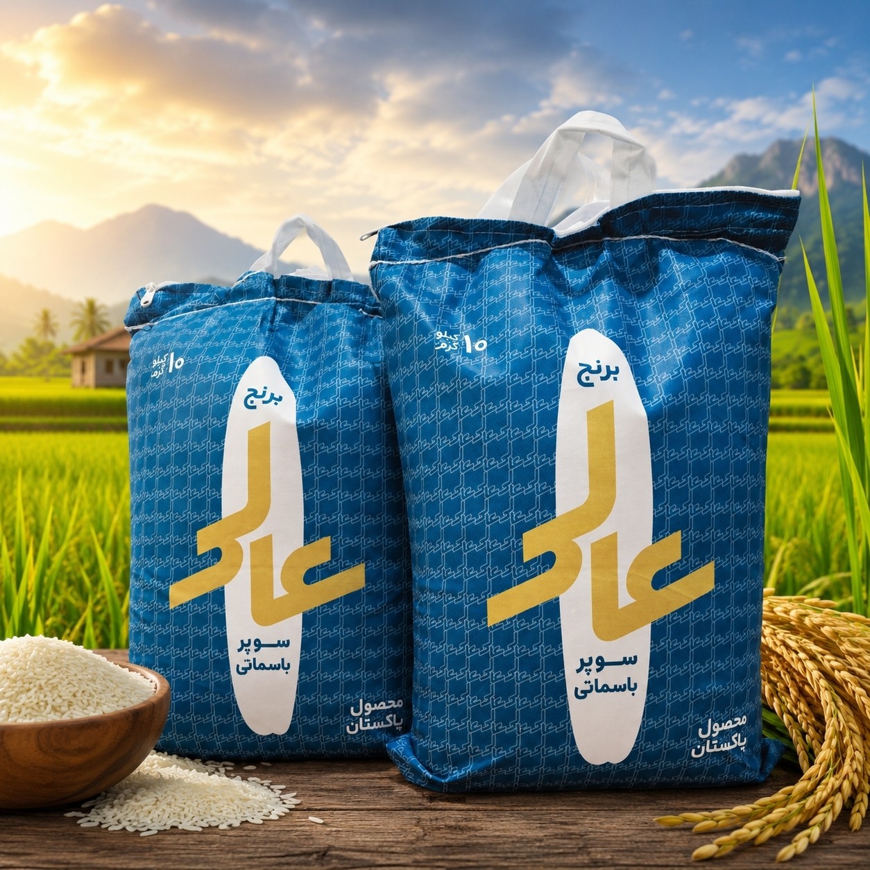 برنج پاکستانی سوپرباسماتی عالی باارسال رایگان (10کیلوگرم)