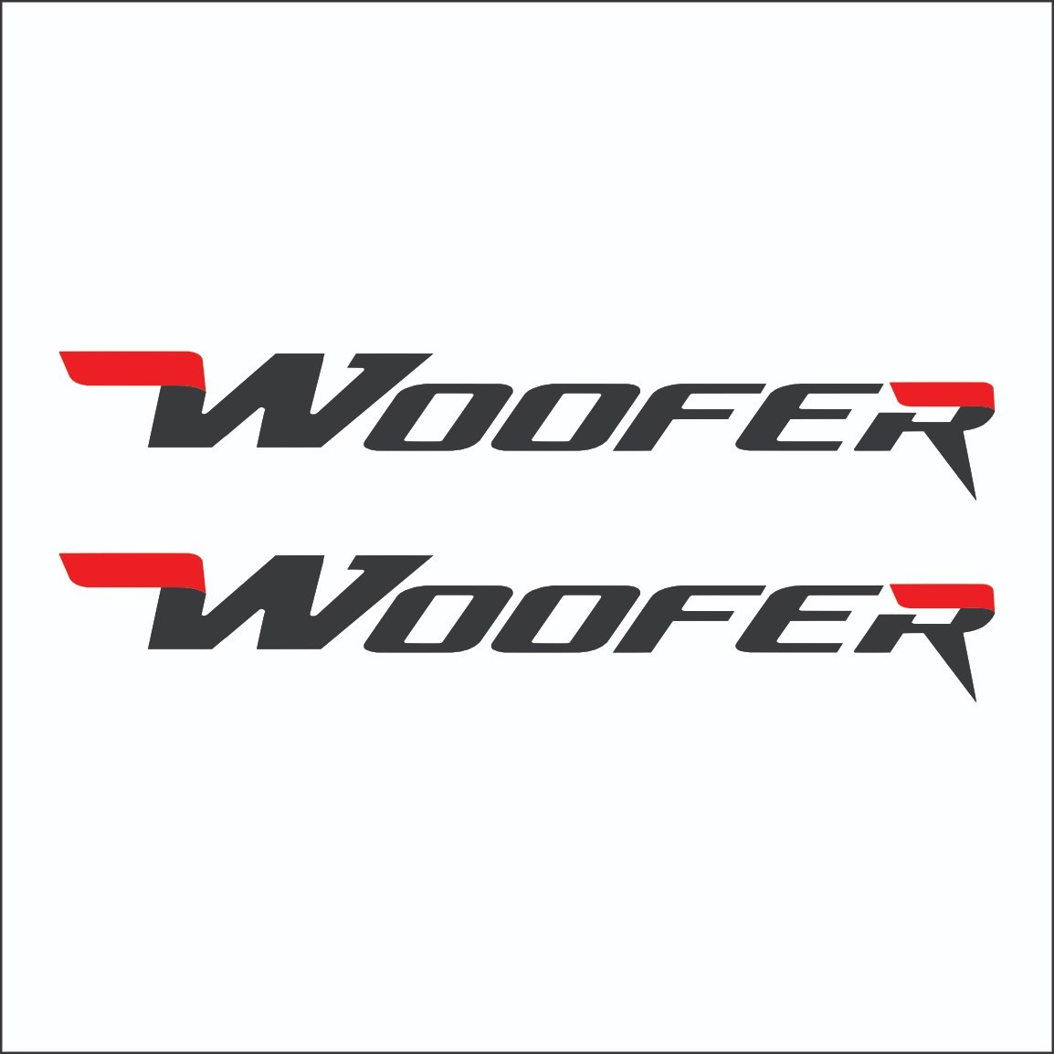 برچسب استیکر اسپرت طرح ووفر woofer بسته دوعددی