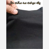 بلوز سفید ومشکی زنانه ودخترانه تیشرت آستین بلند یقه سه سانت ویسکوز نرم ولطیف دارای کشسانی