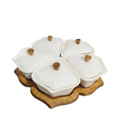 اردوخوری چوب سرامیک پنج تایی