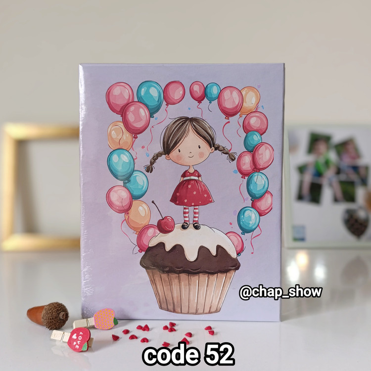 آلبوم عکس کودک پاکتی16 در 21، ظرفیت 100 عکس