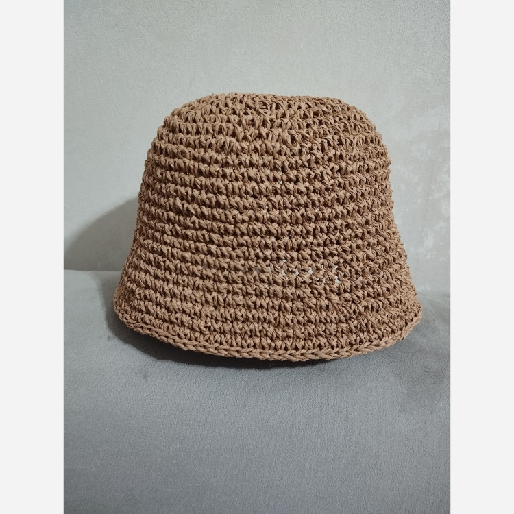 کلاه رافیا طرح 1
